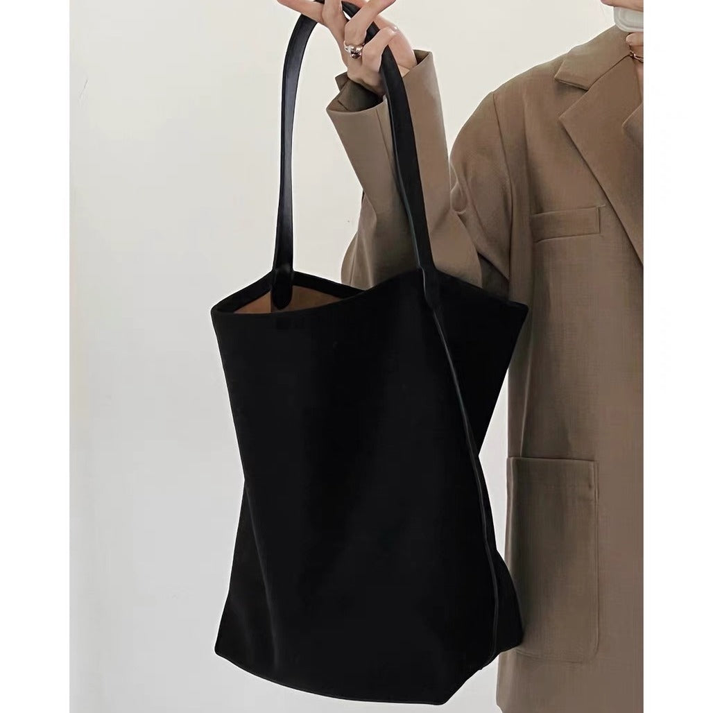 Flannel Female Leather Shopping Leisure Lazy Style Shoulder Bags