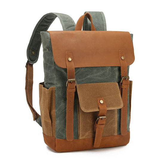 Crazy Horse Leather Vintage Waterproof Oil Backpacks