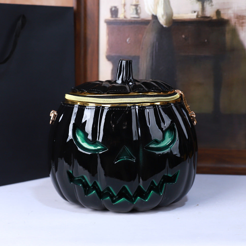 Women's Halloween Personalized Three-dimensional Pumpkin Head Crossbody Bags