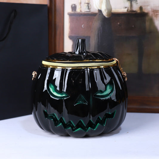 Women's Halloween Personalized Three-dimensional Pumpkin Head Crossbody Bags