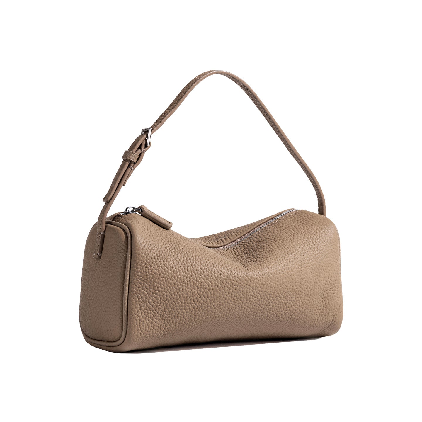 Charming First Layer Cowhide Zipper Round Bags