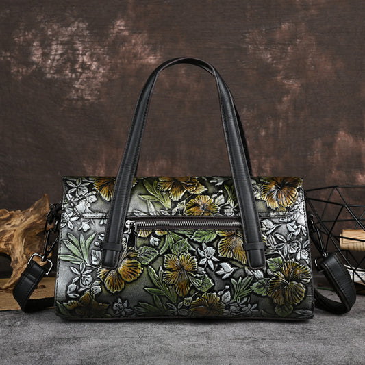Women's Genuine Leather Retro First Layer Cowhide Bags