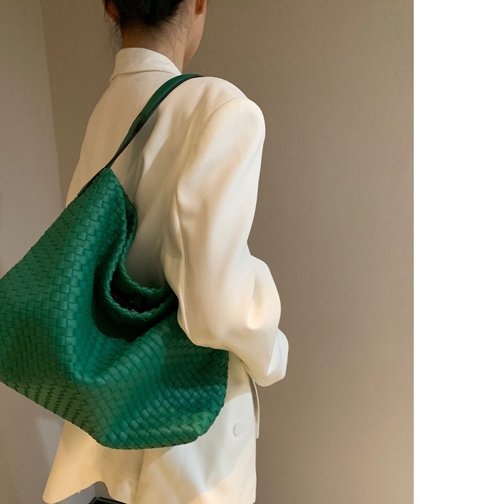 Durable High Sense Knitted Female Home Shoulder Bags