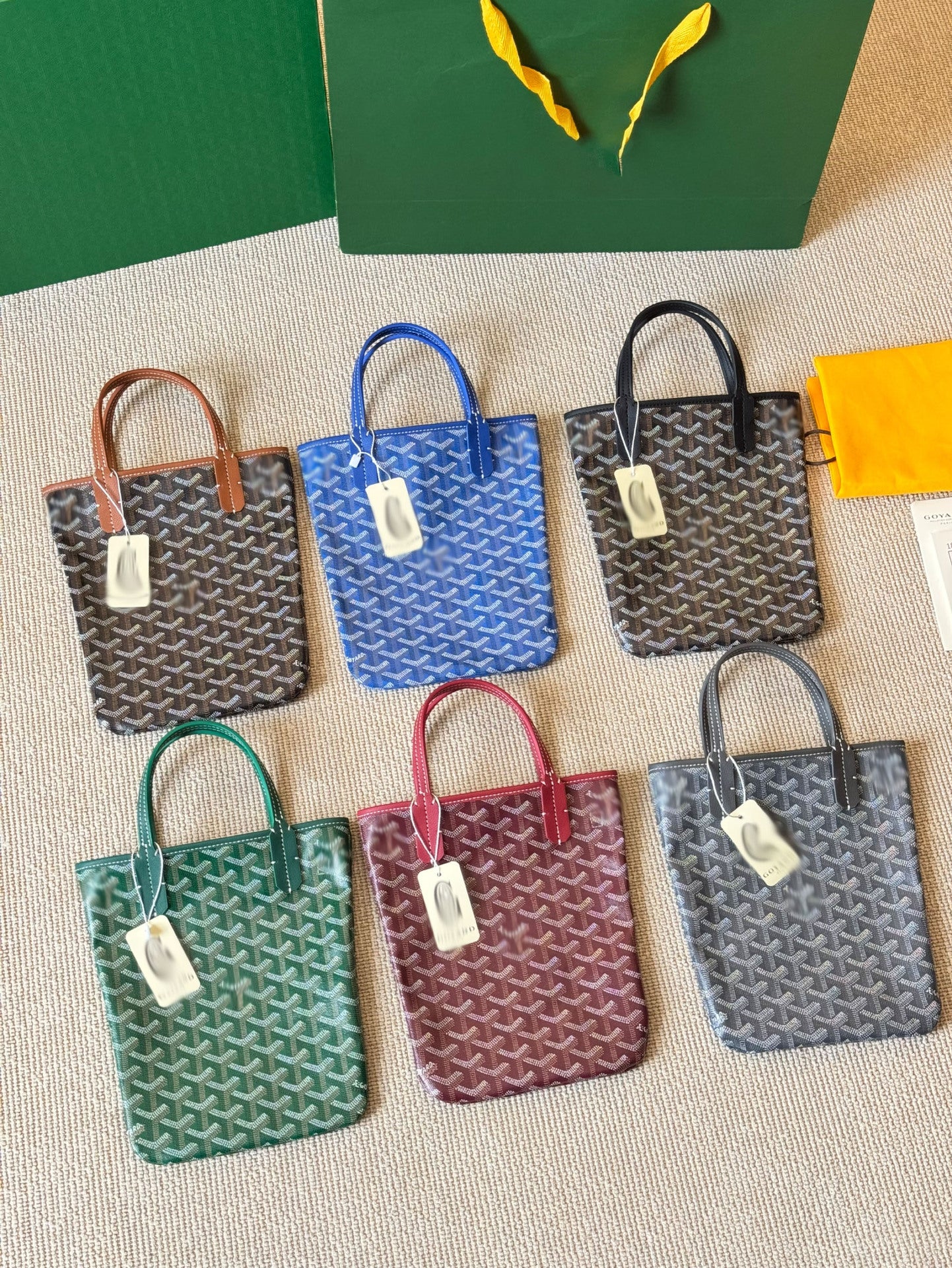 Upgraded Cotton Linen Shopping Dog Teeth Crossbody Bags