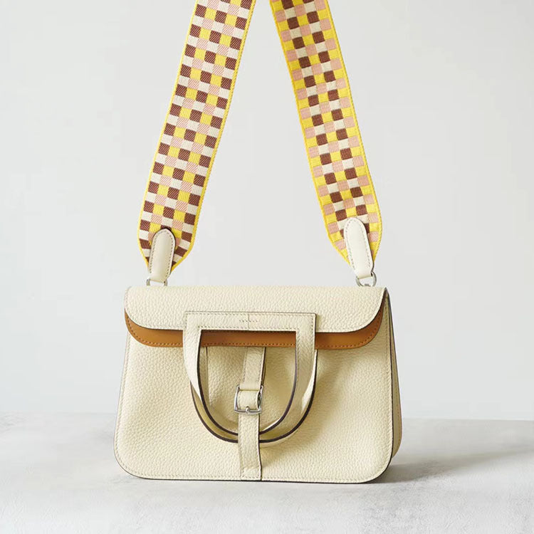Imported Cowhide Hazzan High-grade Saddle Portable Crossbody Bags