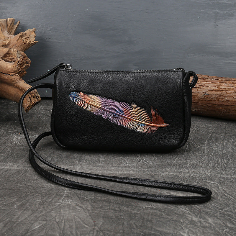 Women's Genuine Leather First Layer Cowhide Retro Shoulder Bags