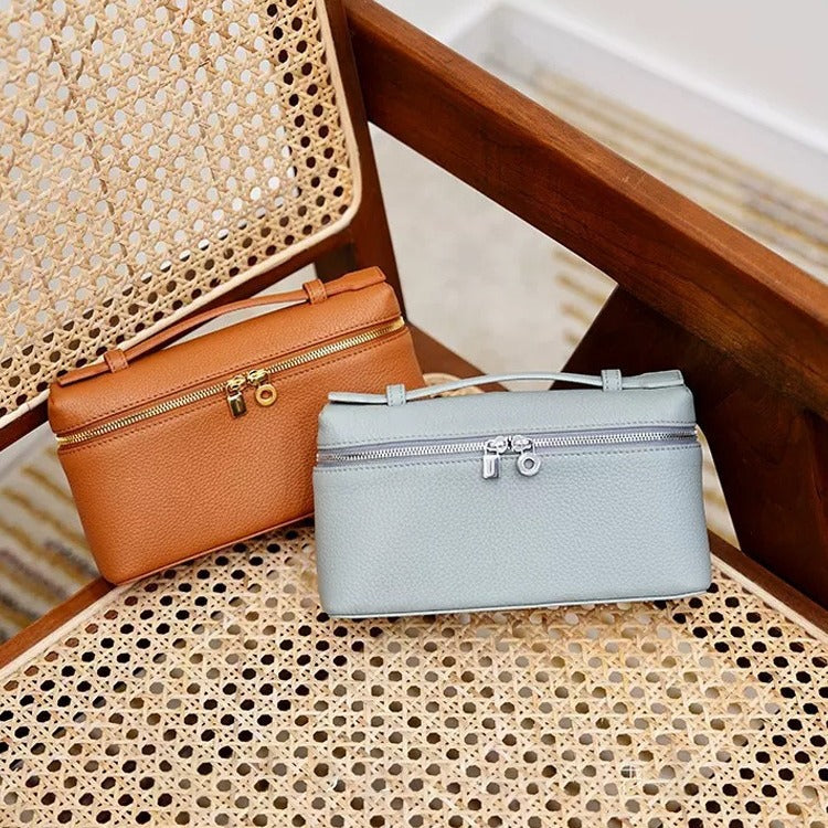 Women's Handmade First Layer Cowhide Lunch Box Bags