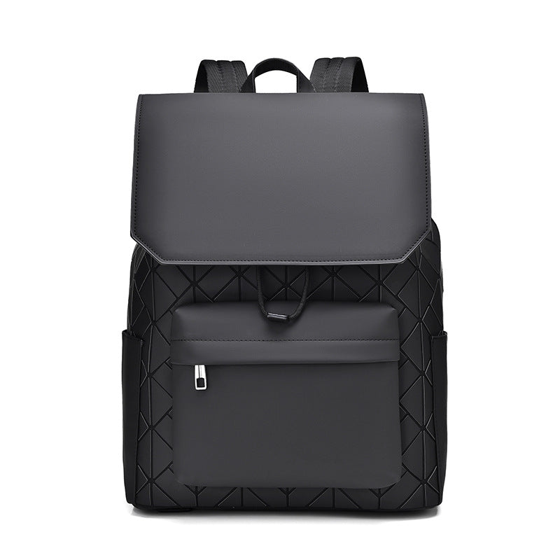 Men's Slouchy Fashion Rhombus Large Capacity Backpacks