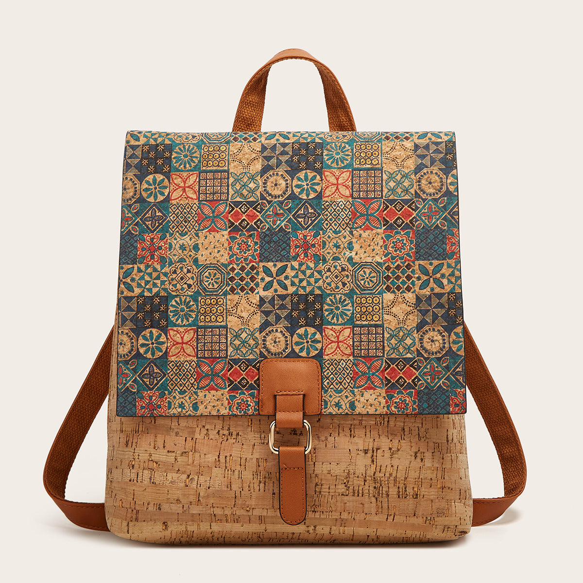 Classic Retro Rose Kraft Paper Exquisite Backpacks