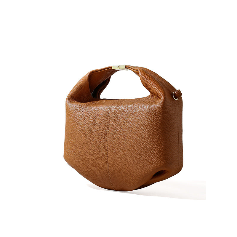 Women's Minority Genuine Leather Litchi Pattern Cowhide High-grade Crossbody Bags