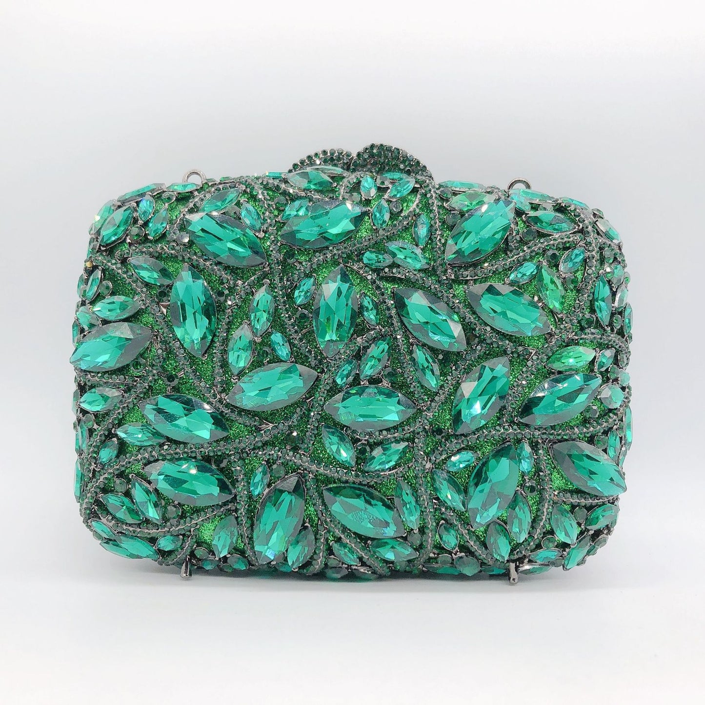 Women's Strictly Selected Diamond Banquet Clutch Glass Bags