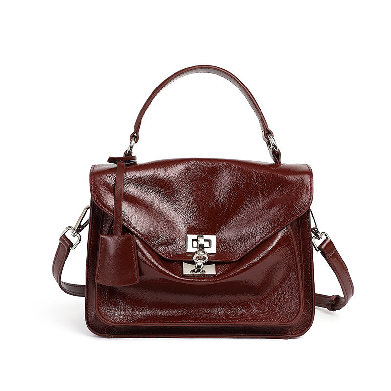 Women's Cowhide Commuter Large Capacity Portable Envelope Crossbody Bags