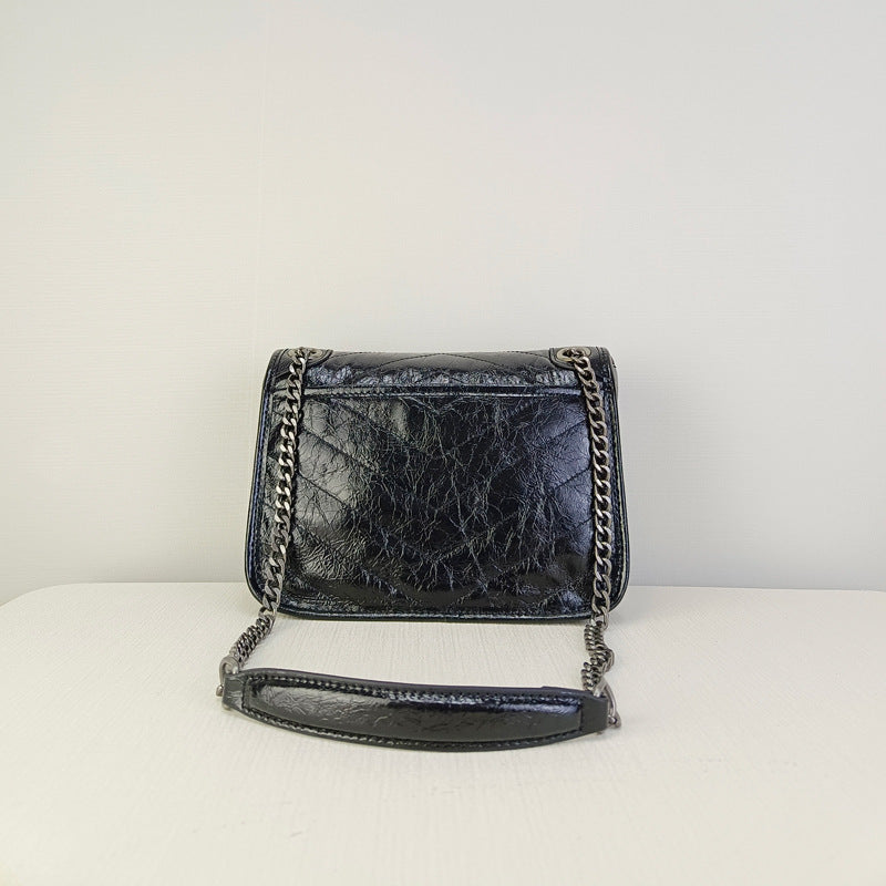 Women's Hobo First Layer Cowhide Chain Underarm Crossbody Bags