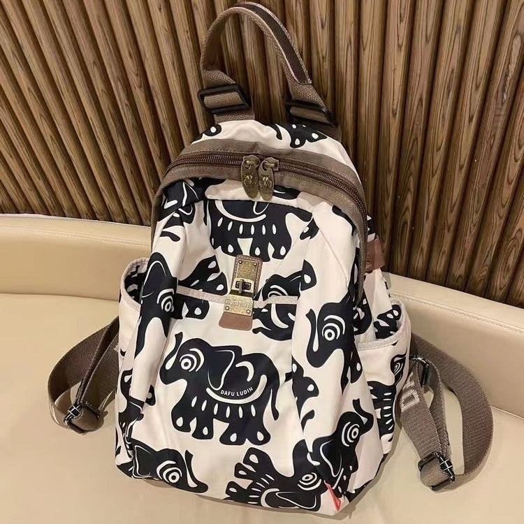 Women's Fashion Octopus Oxford Cloth Waterproof Backpacks