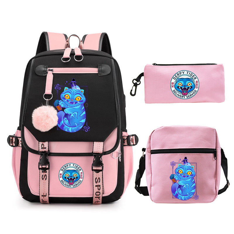 Elegant Children's Merchandise Printed Fashion Pencil Backpacks