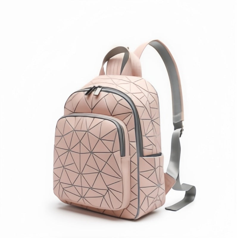 Geometric Diamond Fashion Large Capacity Computer Backpacks