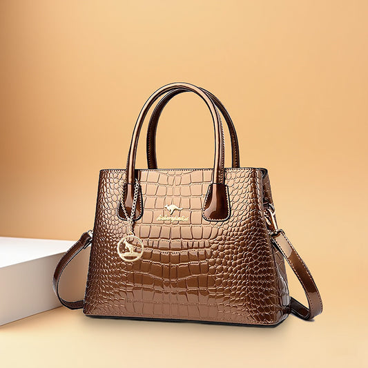 Women's Mom Summer Crocodile Pattern Fashion Tote Bags