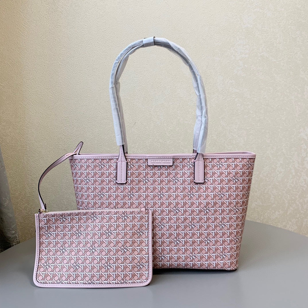 Women's Canvas Portable Printed Plaid Large Capacity Handbags