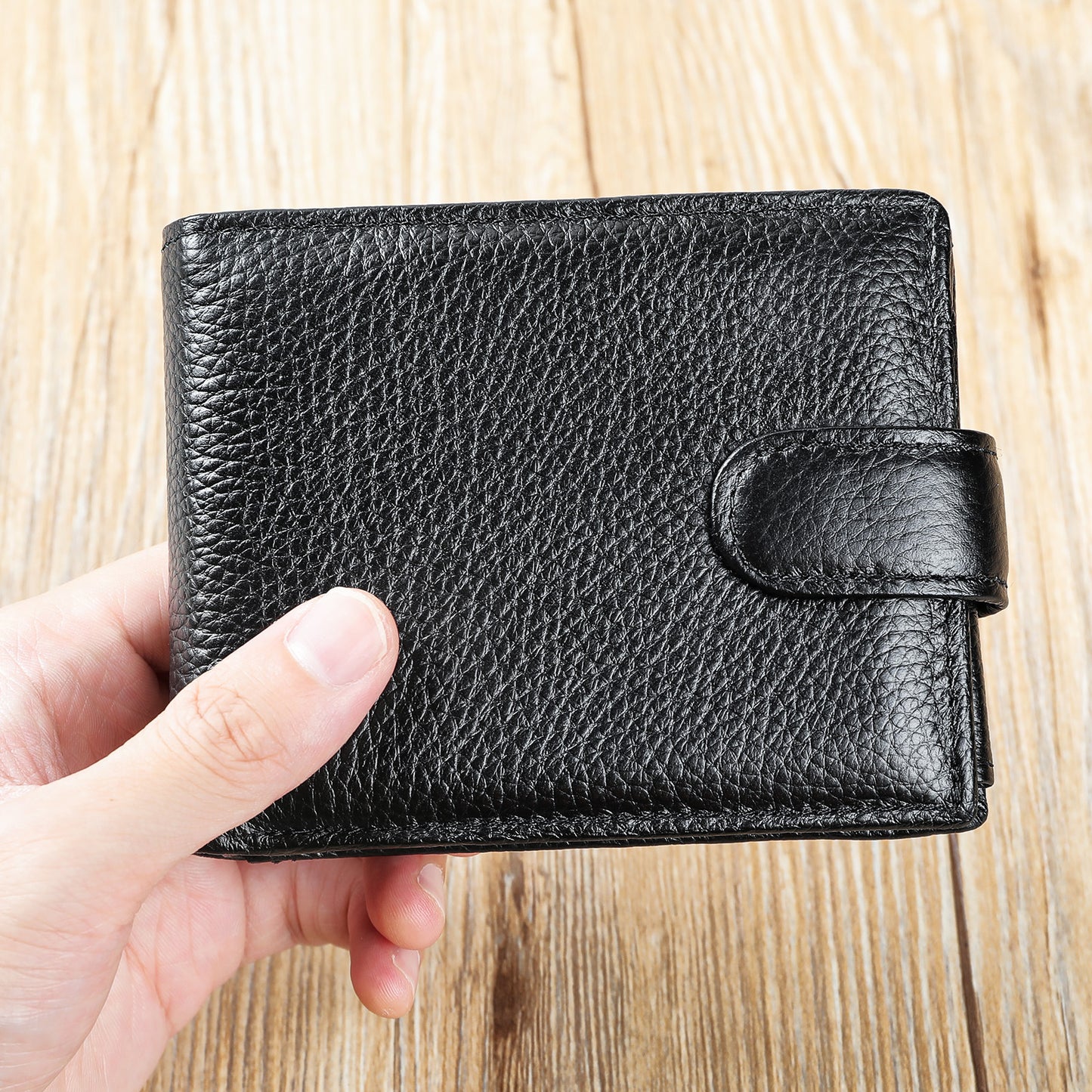 Men's Leather Short Cowhide Driving License High Men's Wallets