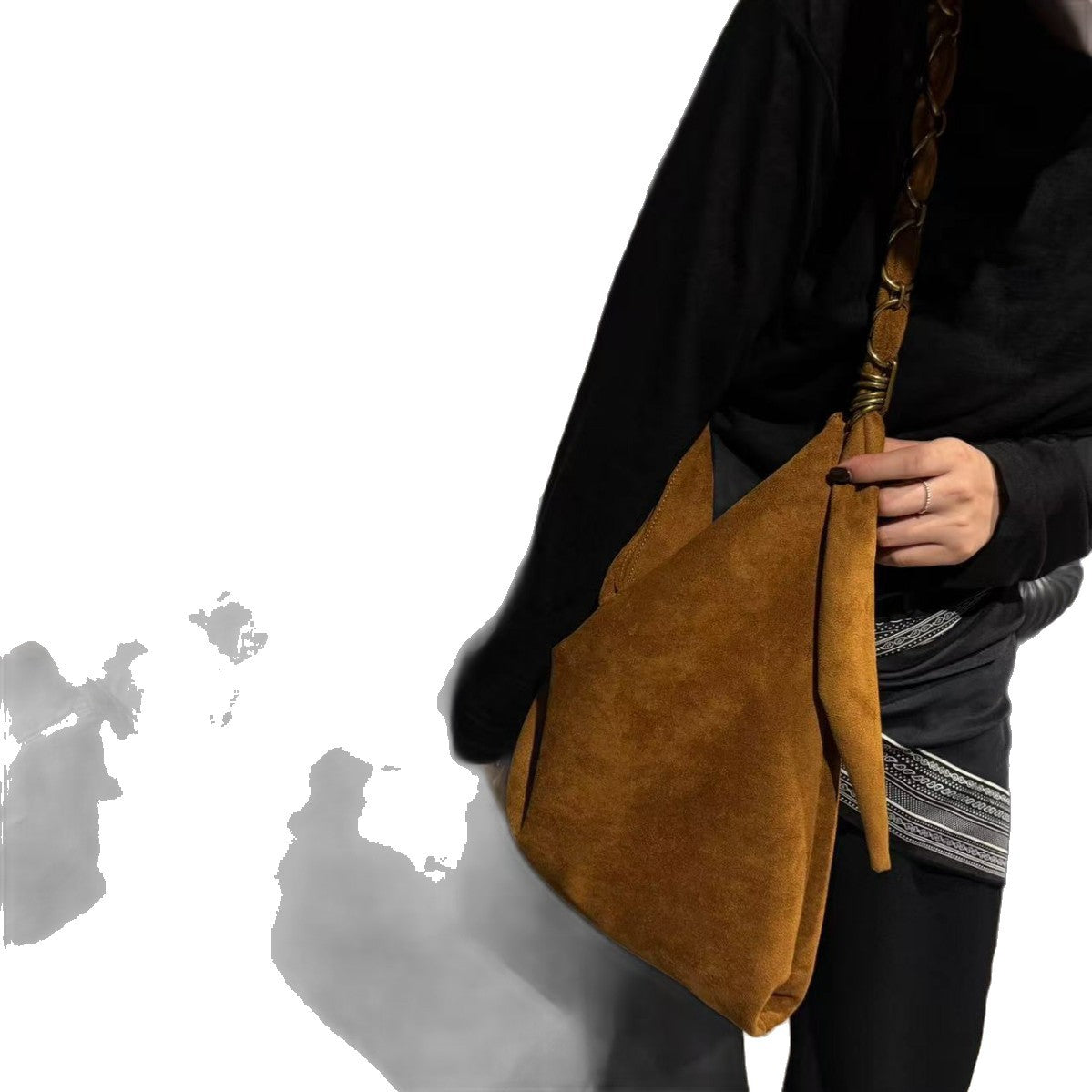 Women's Idle Style Retro Large Capacity Underarm Tote Bags