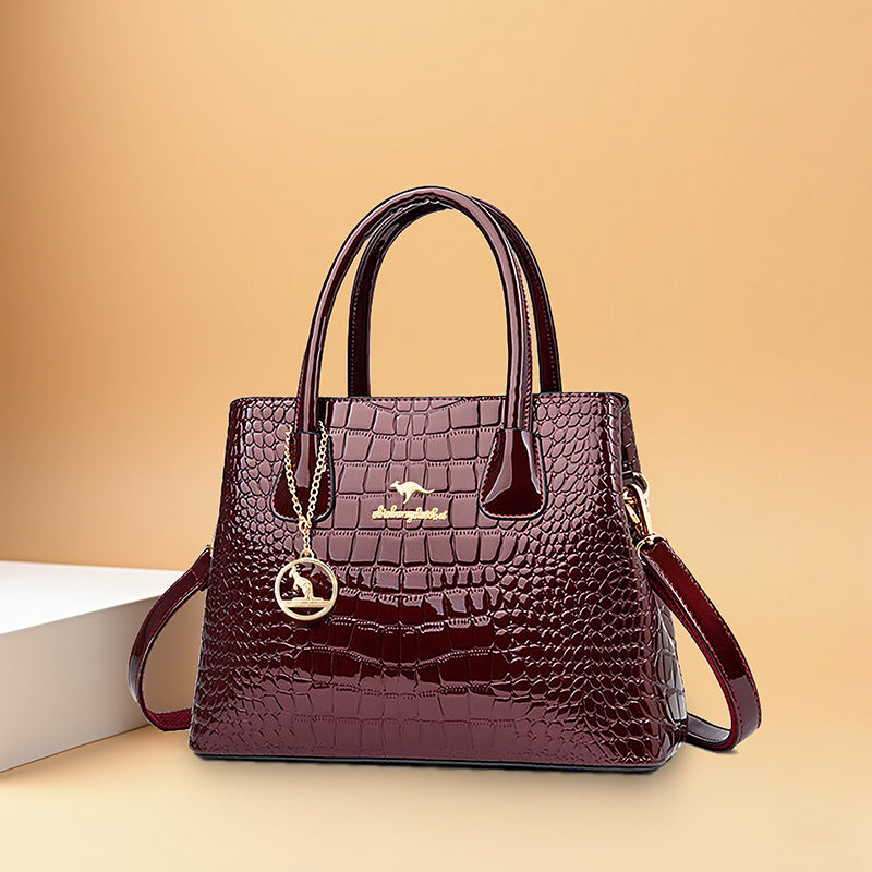 Women's Mom Summer Crocodile Pattern Fashion Tote Bags