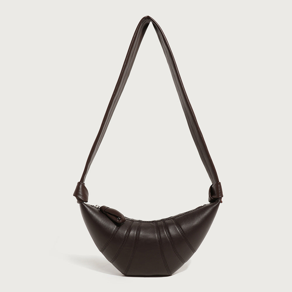 Niche Faux Sheepskin Croissant Fashion One Bags