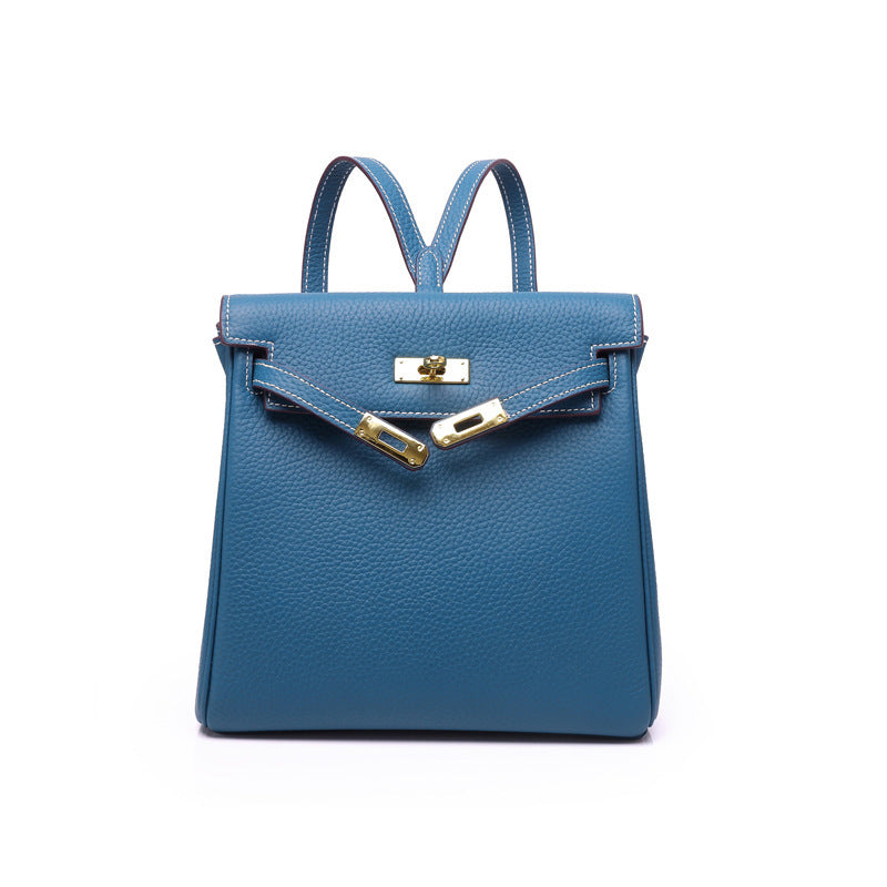 First Layer Cowhide Platinum Leather Market Bags