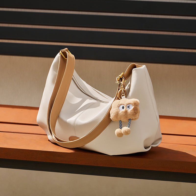 Women's Summer High-grade Dumpling Genuine Leather Shoulder Bags