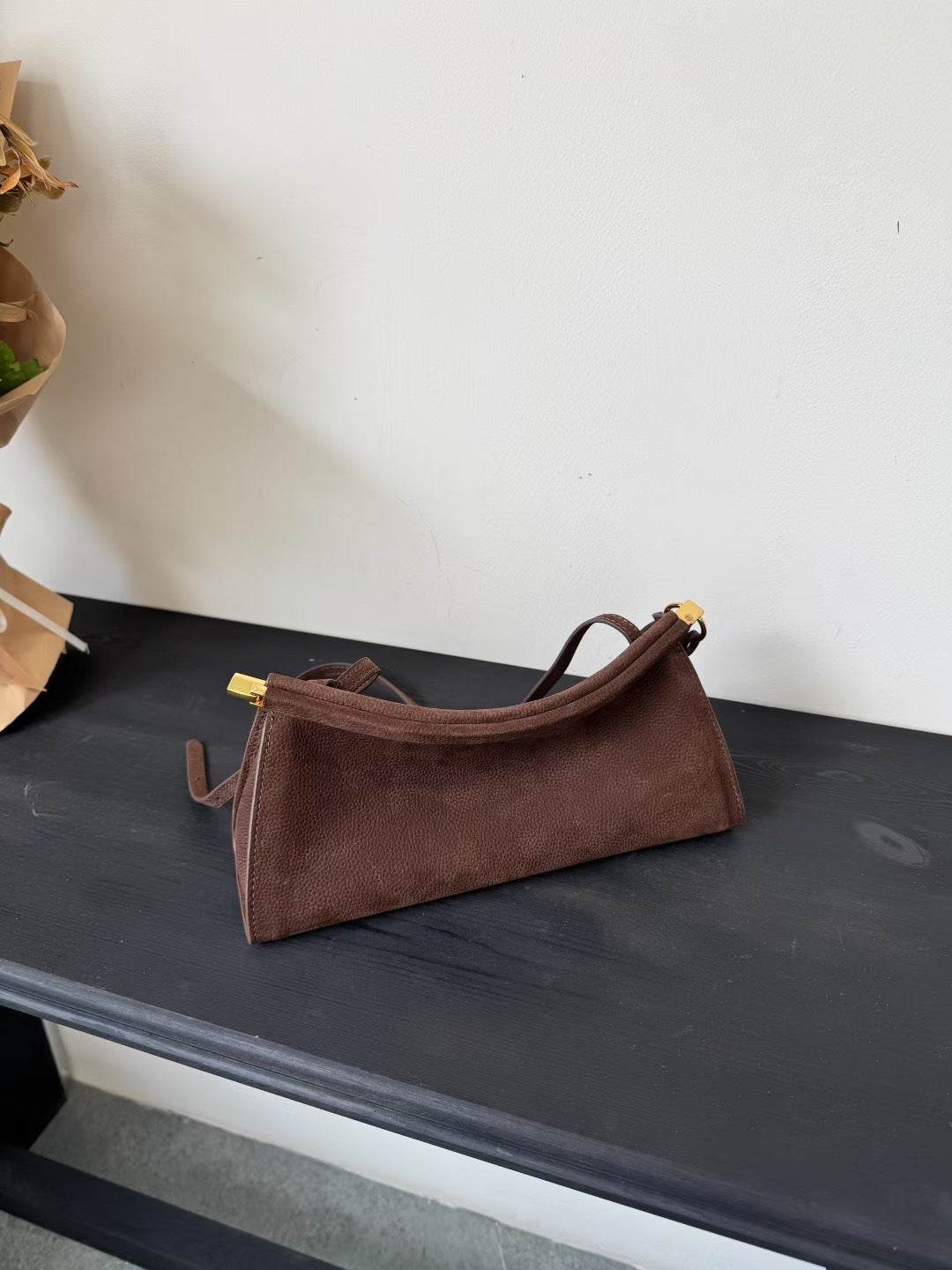 Light Luxury High-grade Imported Cowhide Clip Bags