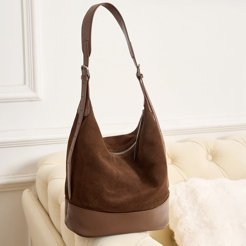 Women's Light Luxury High-grade First Layer Cowhide Shoulder Bags