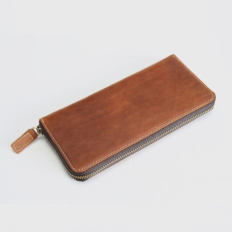 Men's Retro Crazy Horse First Layer Cowhide Men's Wallets