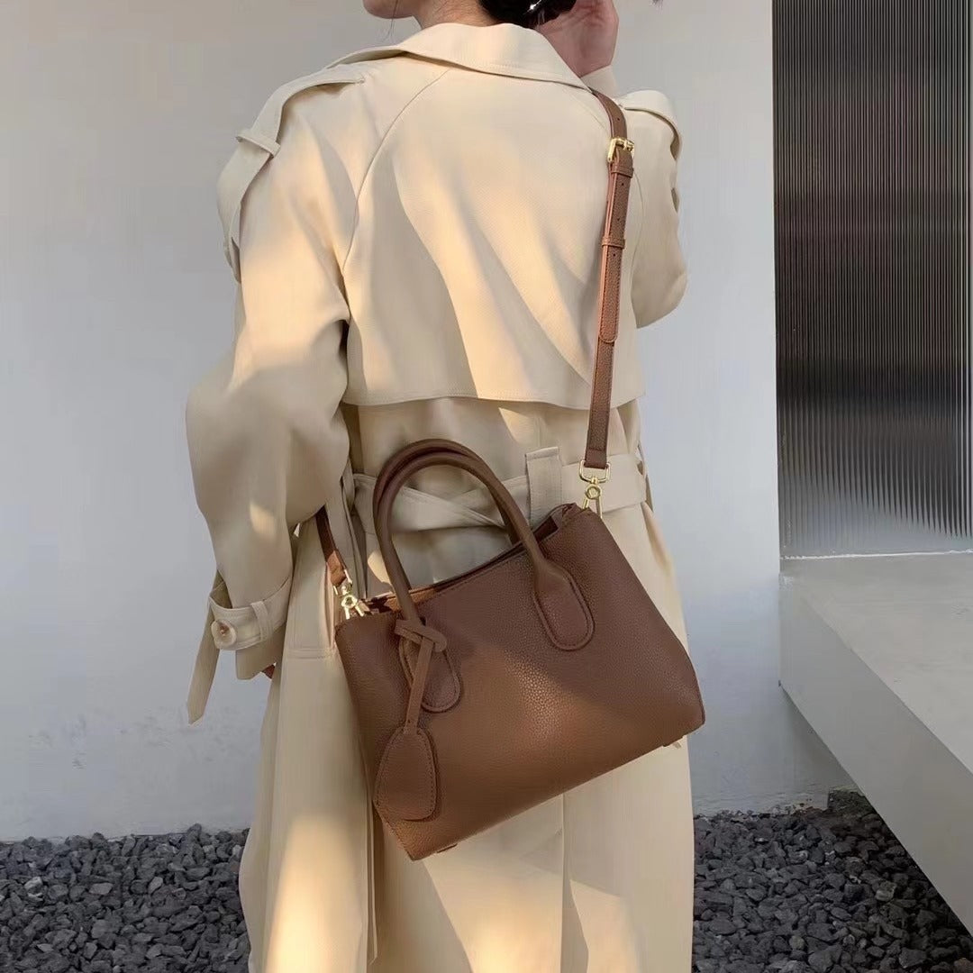 Women's Leather Versatile Cowhide Fashion Trendy Simple Handbags