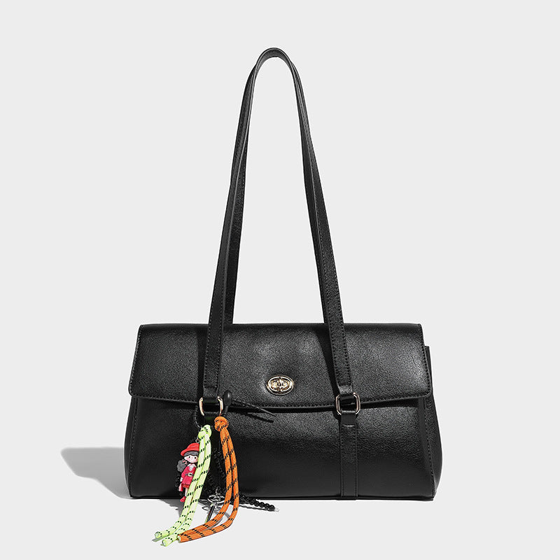 Style Retro Large Capacity Underarm High-grade Bead Pendant Shoulder Bags