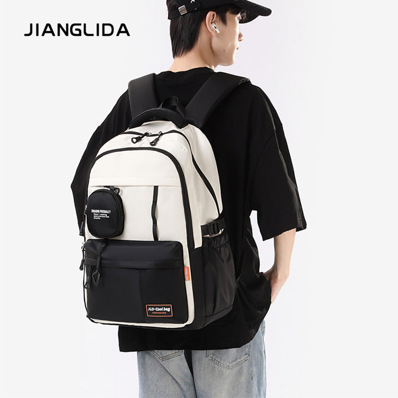 Durable Glamorous Men's College Lightweight Waterproof Backpacks