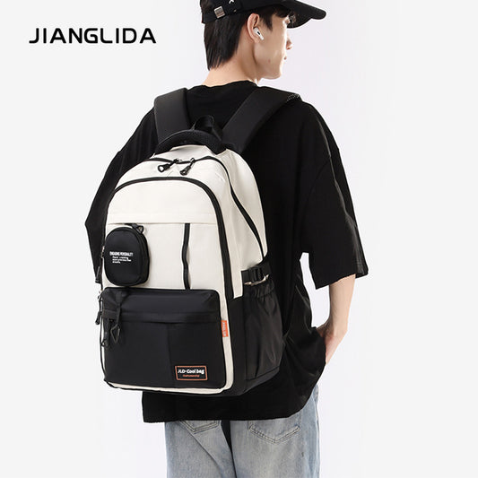 Durable Glamorous Men's College Lightweight Waterproof Backpacks