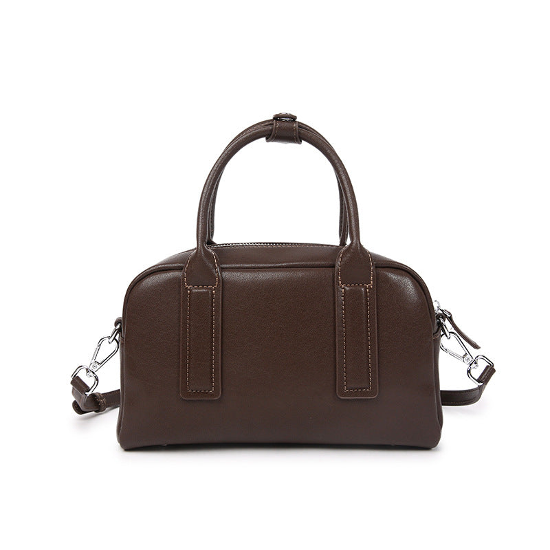 Women's Genuine Leather High-grade Boston Design Commuter Crossbody Bags