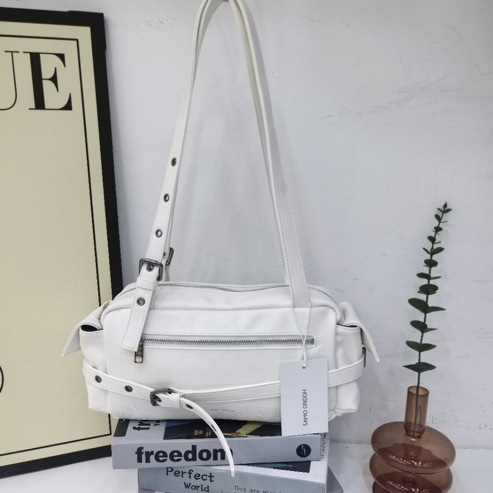 Niche Saddle Song Soft Leather Underarm Crossbody Bags