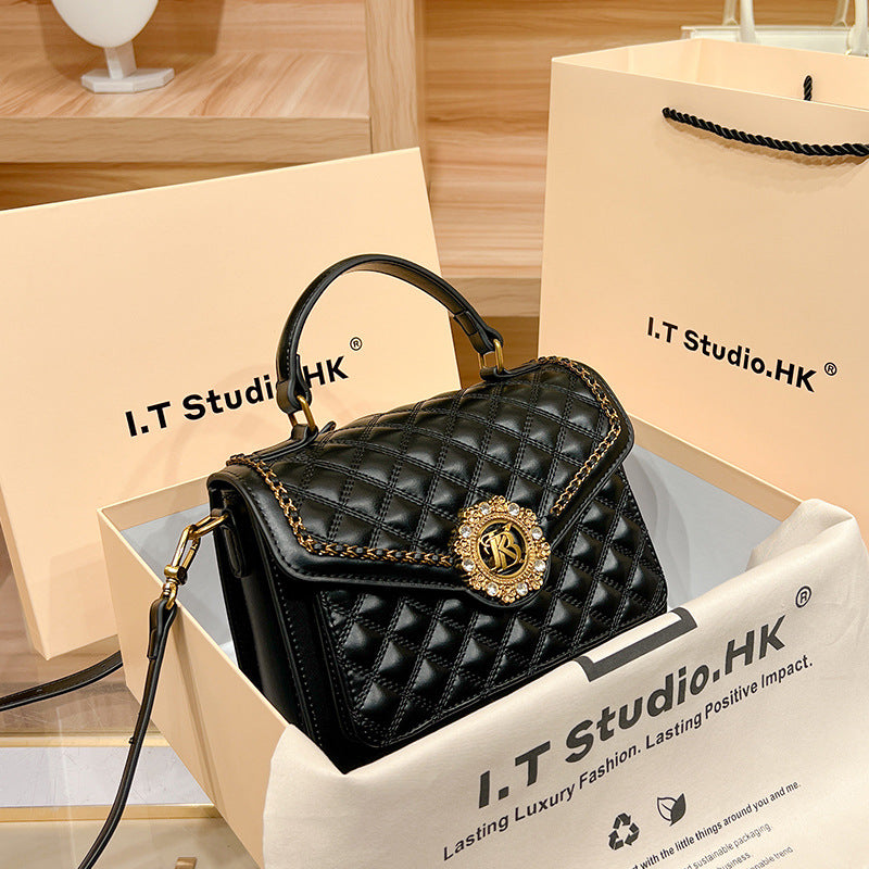 Women's Genuine Leather Pouch Advanced Texture Popular Shoulder Bags