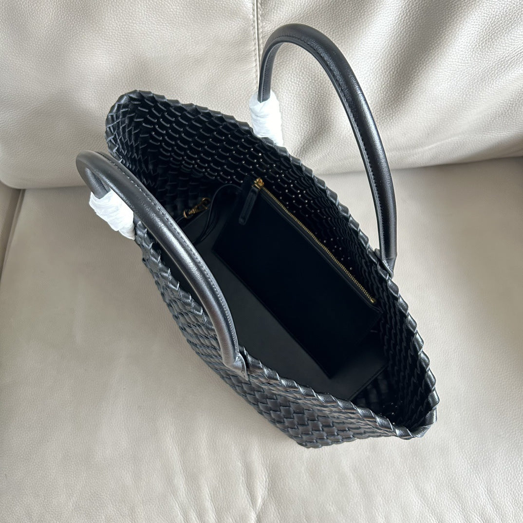 Women's & Men's & Trendy Fashion Shopping Woven Portable Vegetable Shoulder Bags