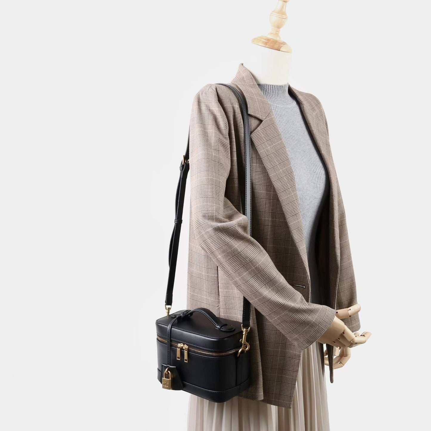Women's Spring High-grade Portable Box Korean Minority Crossbody Bags