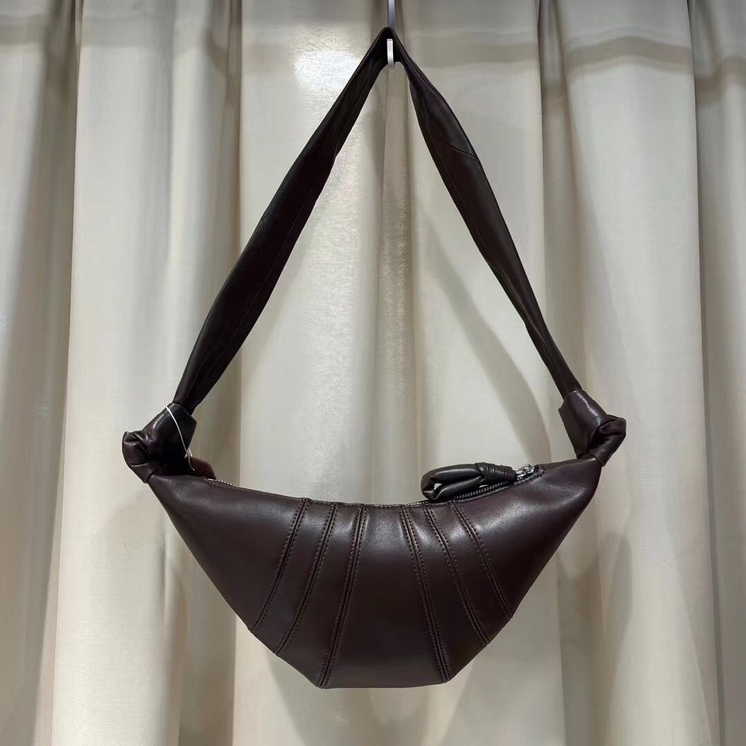 French Retro Croissant Niche Texture Dumpling Crossbody Bags