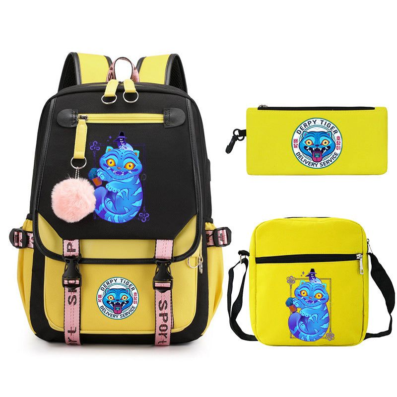 Elegant Children's Merchandise Printed Fashion Pencil Backpacks