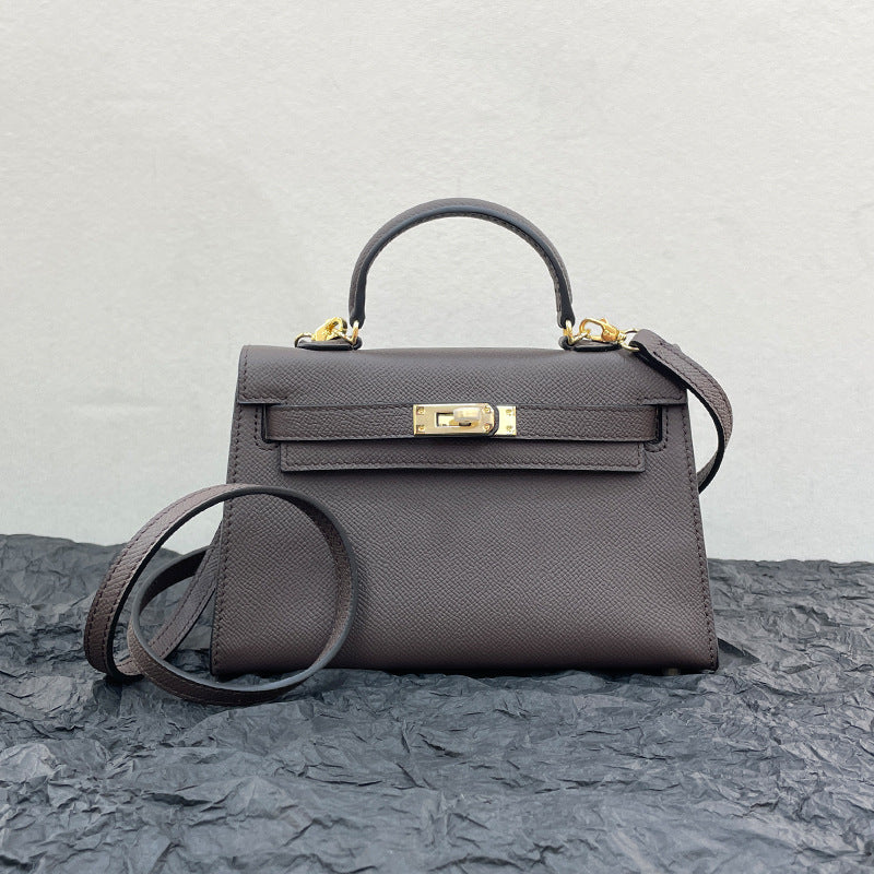 Women's Trendy Kelly Second Generation Genuine Leather Crossbody Bags