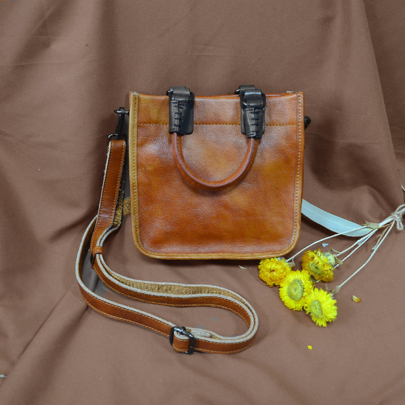 Women's Design Genuine Leather Vegetable Tanning Portable Bags