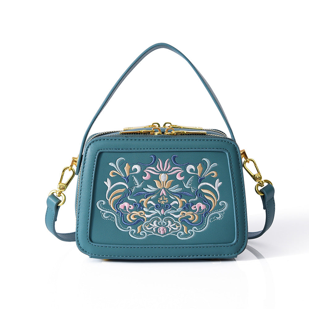 Women's Chinese Style Portable High Sense Crossbody Bags