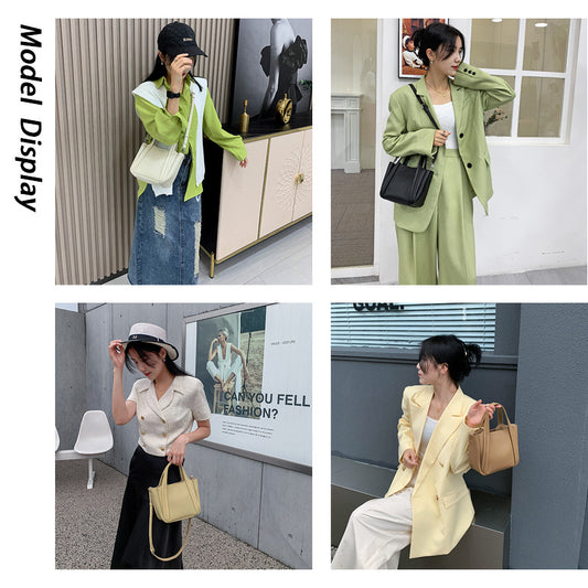 Women's Style Cowhide Commuter Niche High-grade Portable Crossbody Bags