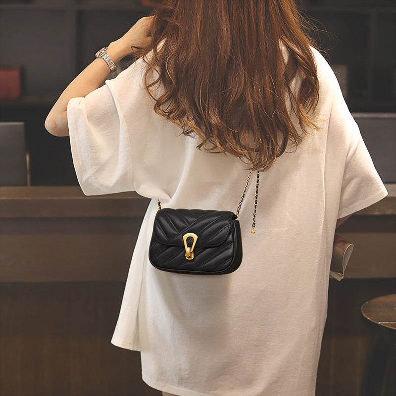 Women's Niche Chain Pouch Light Luxury Genuine Crossbody Bags