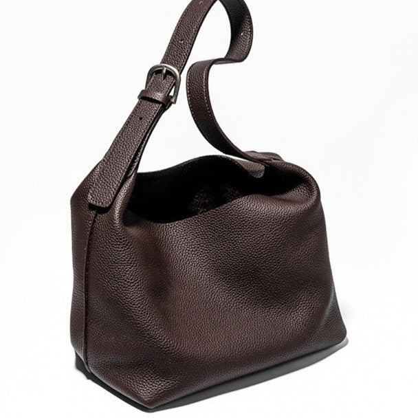 Women's Cowhide Vintage Genuine Leather Leisure Commute Shoulder Bags