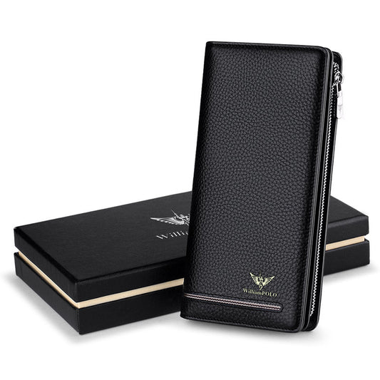 Men's Emperor Paul Long Zipper Mid-length Leather Men's Wallets
