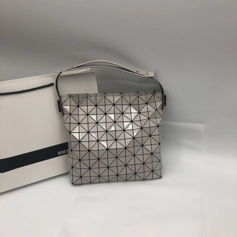 Women's Original Single Geometric Rhombus Baguette Portable Shoulder Bags